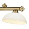 Z-Lite Cordon 3 Light Billiard, Rubbed Brass & Matte Opal 2306-3RB-DMO14 - alternate 4